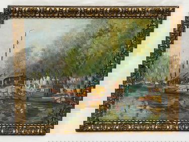 Original Signed 'F.Waals' Oil on Canvas Board,Signed- Dutch Artist, Signed Left, Antique 1930s /40s