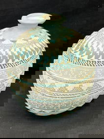 Tannia Smith Navajo Pottery 8''T, Signed