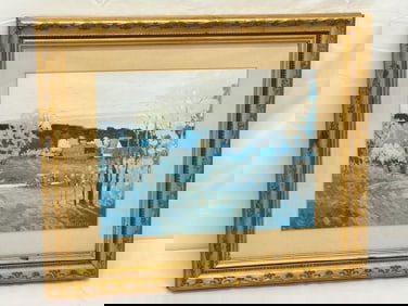 Max Hayslette Signed Original Oil - Framed 19.5'' x 23.25'' , Sight 12'' x 15'' (Not Examined Out of