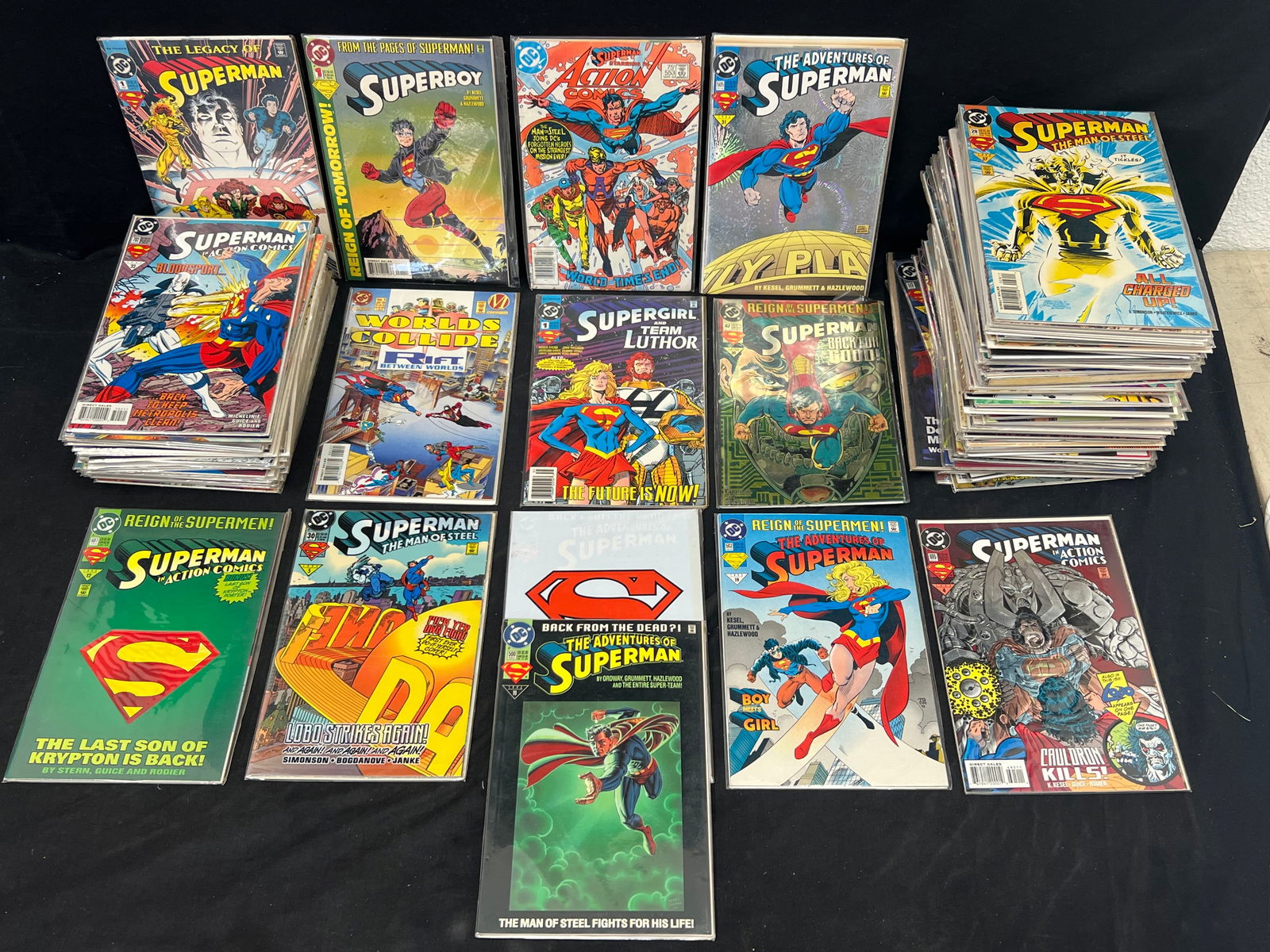 (115+) 1990s Comic Books, Superman,Superboy,Steel -  #500 Superman, #1 Issues and More (1 of 13)