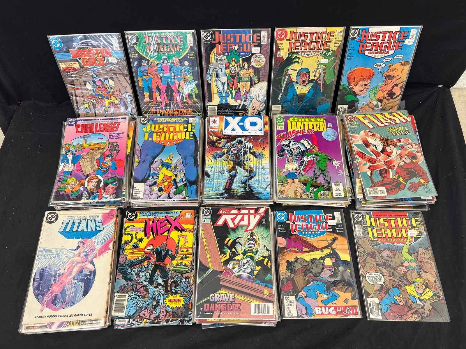 (110+)Asst 1980s-90s DC Comics, JLA,JLI,More - Flash, Green Lantern & More - (20)1980s + (90+)1990s (1 of 13)