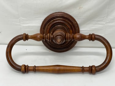 Antique French Wall Mounted Towel Rack - Crafted 19thC Between 1870-1880