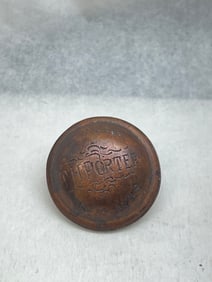 T.H. Porter Dealer in Slaves 1822 HC Slave Servant Button- Great Overall Condition with Patina -