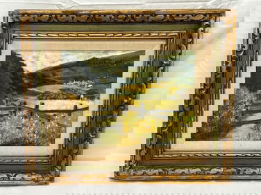 Hazel R. Tripp Signed Original Oil CA Landscape - CA Landscape on Masonite, Framed 20.5'' x 24.5'' ,