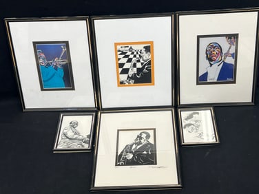(5)''Ramsess'' Jazz Art -Artist Proofs,Lithographs,Prints - 1997 Signed AP, Signed Lithographs,