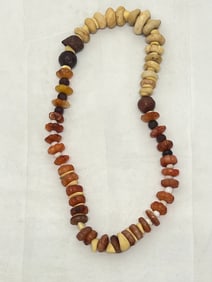 Vintage Agate, Stone & Glass Necklaces 28''L