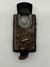 WWII WIF Signal 1136 Flashlight, Bulb,Original Leather - UnTested