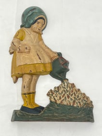 Cast Iron Mary Quite Contrary Door Stop