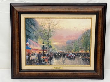 Thomas Kinkade ''Paris City of Lights'' Art with COA - Classics Collection Reproduction 11-1997 with