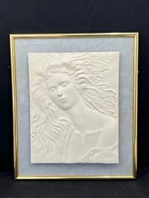 Dorothy Wolf(1921-2008) Signed Lady Sculpture - Signed Bottom Right, 24'' x 30'' - Attached to Frame