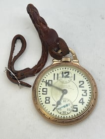 1935 Waltham Vanguard 10K GF Railroad Pocket Watch - Movement #28739889, 23 Jewel, Sz 16s, 10K Gold