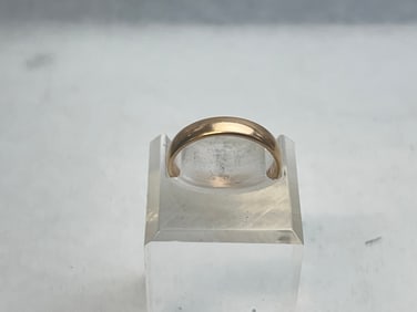 14K Yellow Gold Keepsake Band Ring, TW 2.92g, Sz 5.5-6