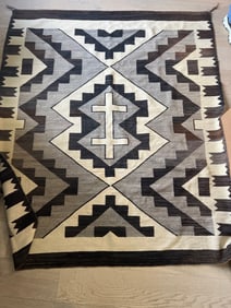 1950’s Native American Navajo Ranch Rug 59" x 69"