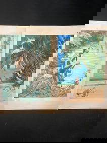 2-Russell Tripp (1924-2025) Signed Hawaiian Tahitian Original Art