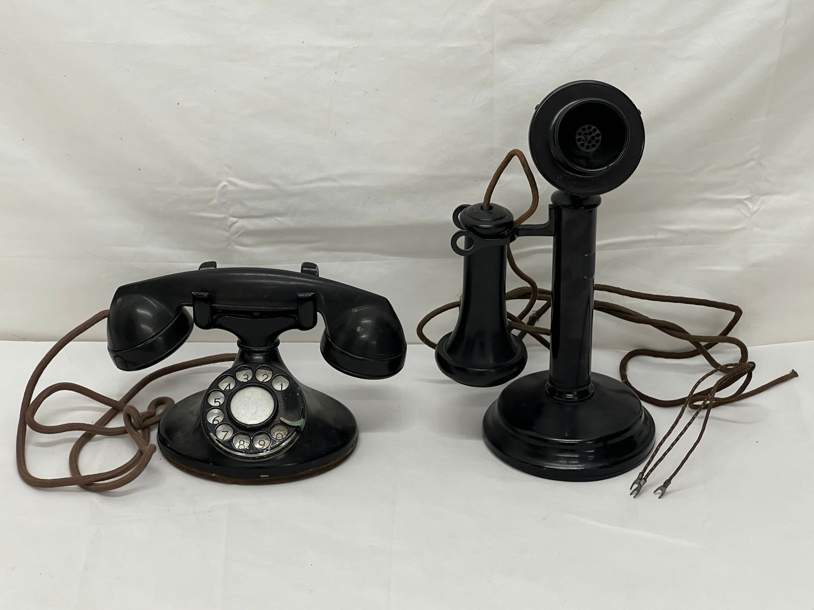 1920s-30s Candlestick Phone, Rotary Phone - American Electric 1920s Candlestick Phone + 1930s (1 of 10)