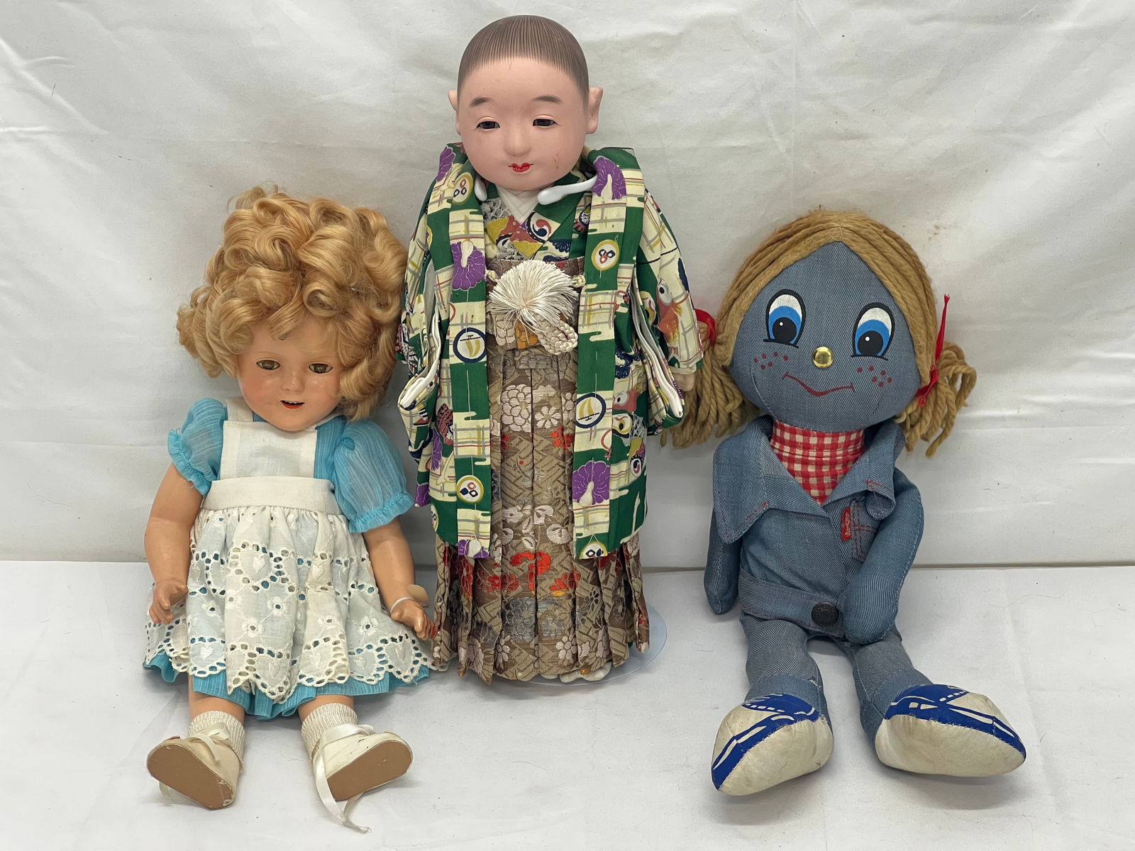 Asst Dolls- Ideal Shirley Temple, Levi Doll, Ichimatsu  - Composition Ideal Shirley Doll - Levi (1 of 10)