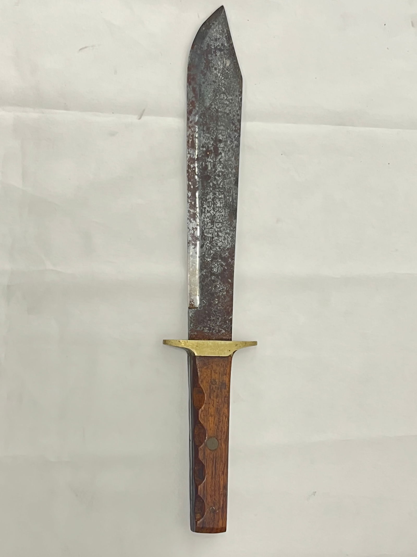 Hassam Boston Bowie Knife with General Custer Engraving-  Hassam Bowie Knife Engraved ''General (1 of 9)