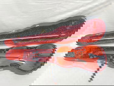 Antique Violin Weidlich Bow & Case -  Marked Bow ''Weidlich Germany'' M.O.P. Inlay 29.25''L, Violin