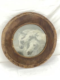 John Frederick Herring ''The Pharoh's Horse'' Lithograph - Antique Frame 15.5'' with Lithograph