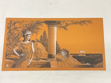 Russell Tripp(1924-2025)Original Mixed Media Signed - 1982 Russell Tripp Signed Art on Cardstock