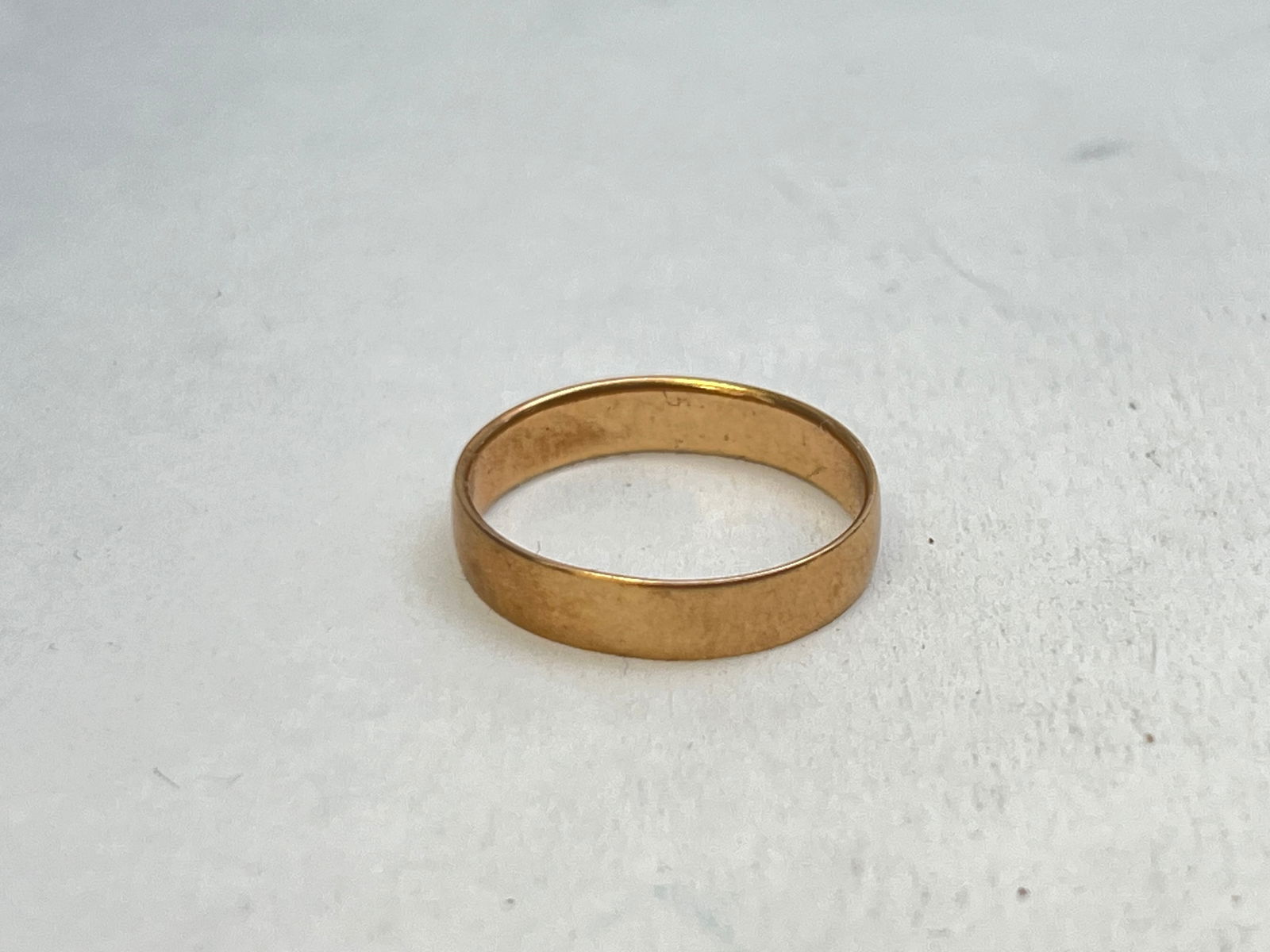 18K Gold Band Ring, Sz 7, 2.87g TW, Hallmarked (1 of 3)