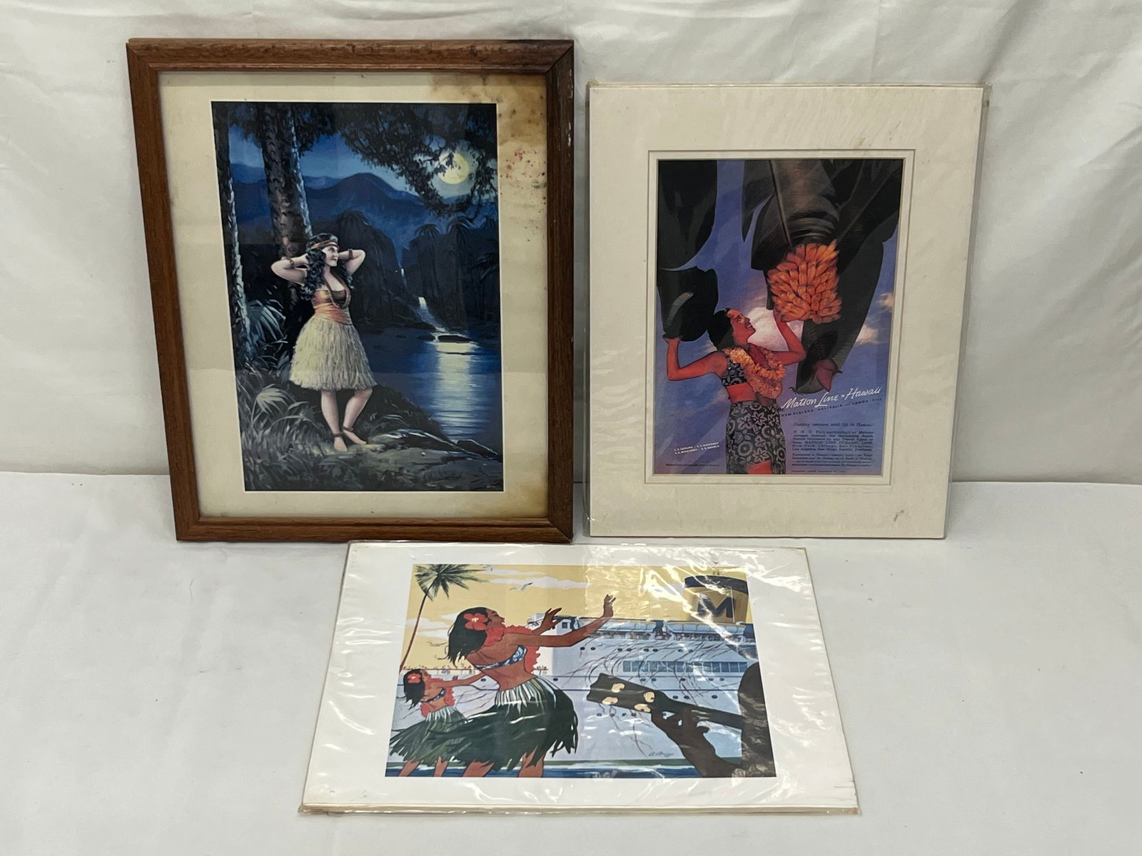 (3)Vintage Hawaiian Prints- Matson Line, More -  Pacicifa Island Art Giclees (2)with COAS, (1)Matson (1 of 7)