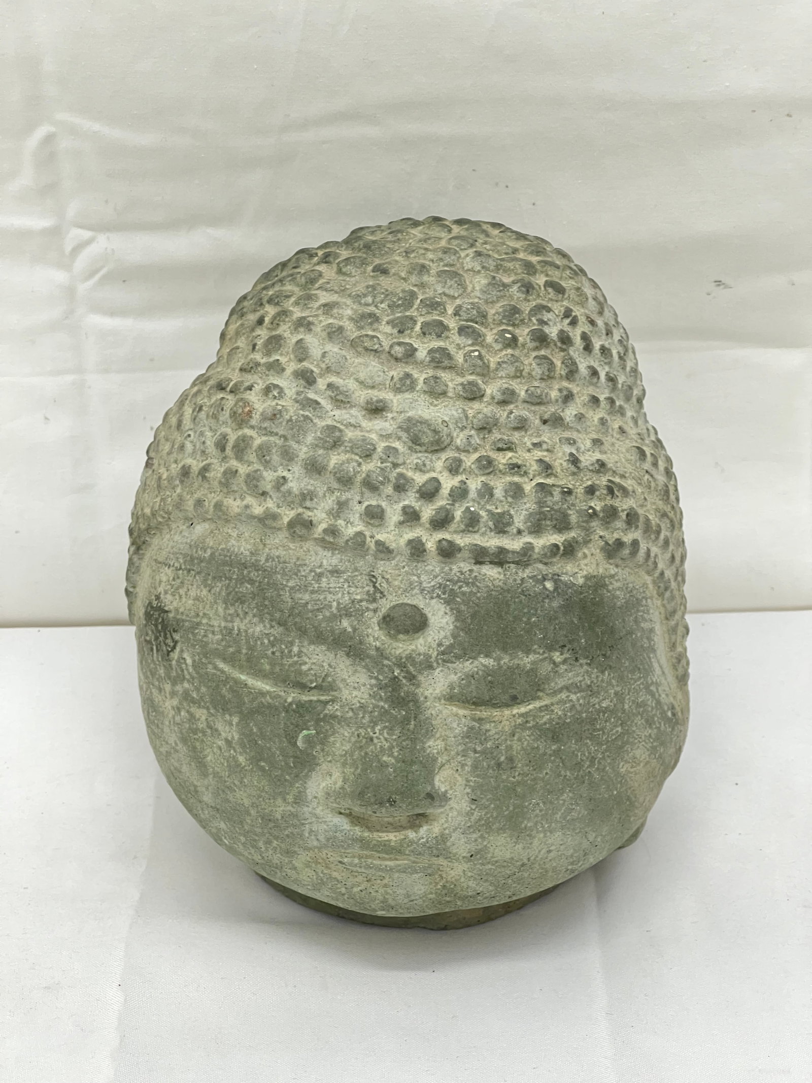 Antique Buddha Head Sculpture 6'' x 7'' - Siddhartha Gautama Founder of Buddhism - Wisdom,: Antique Buddha Head Sculpture 6'' x 7'' - Siddhartha Gautama Founder of Buddhism - Wisdom, Enlightment, Serene Nature