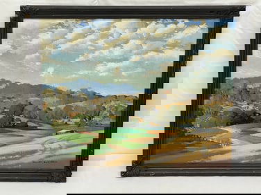 William Bustard (1894-1973)Australia Watercolor 1940 - Signed Dated 1940 William Bustard -