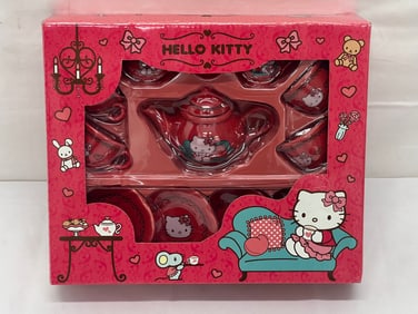 Sanrio 2007 Hello Kitty Porcelain Tea Set - New in Box