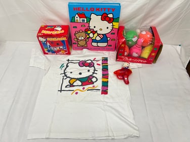 Vintage Sanrio Hello Kitty, Bowling, Blocks,More - Bowling Set, House with Blocks - Both with