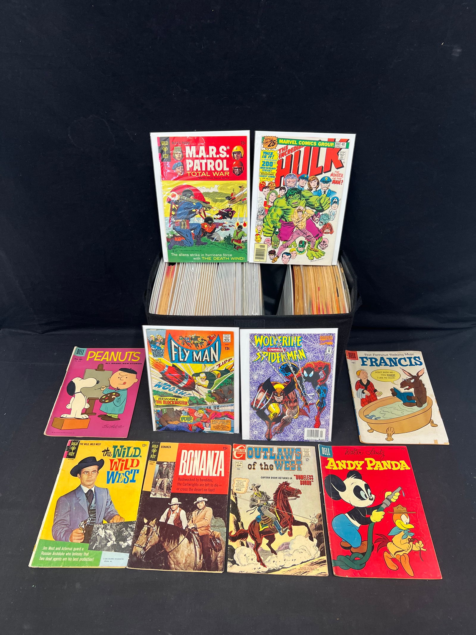 (115+)1950s-1990s Comic Books -  Marvel, DC, Dell, Gold Key, Harvey - Peanuts, Batman, Ruff and (1 of 13)