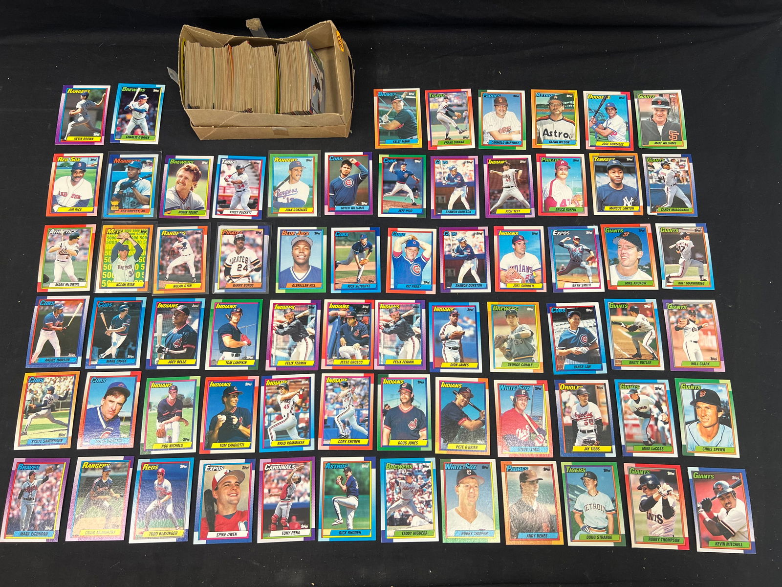 1990s Asst Topps Baseball Cards, Griffey Jr, N.Ryan,More - Griffey Jr #336, R.Yount #290, Jim Rice (1 of 8)