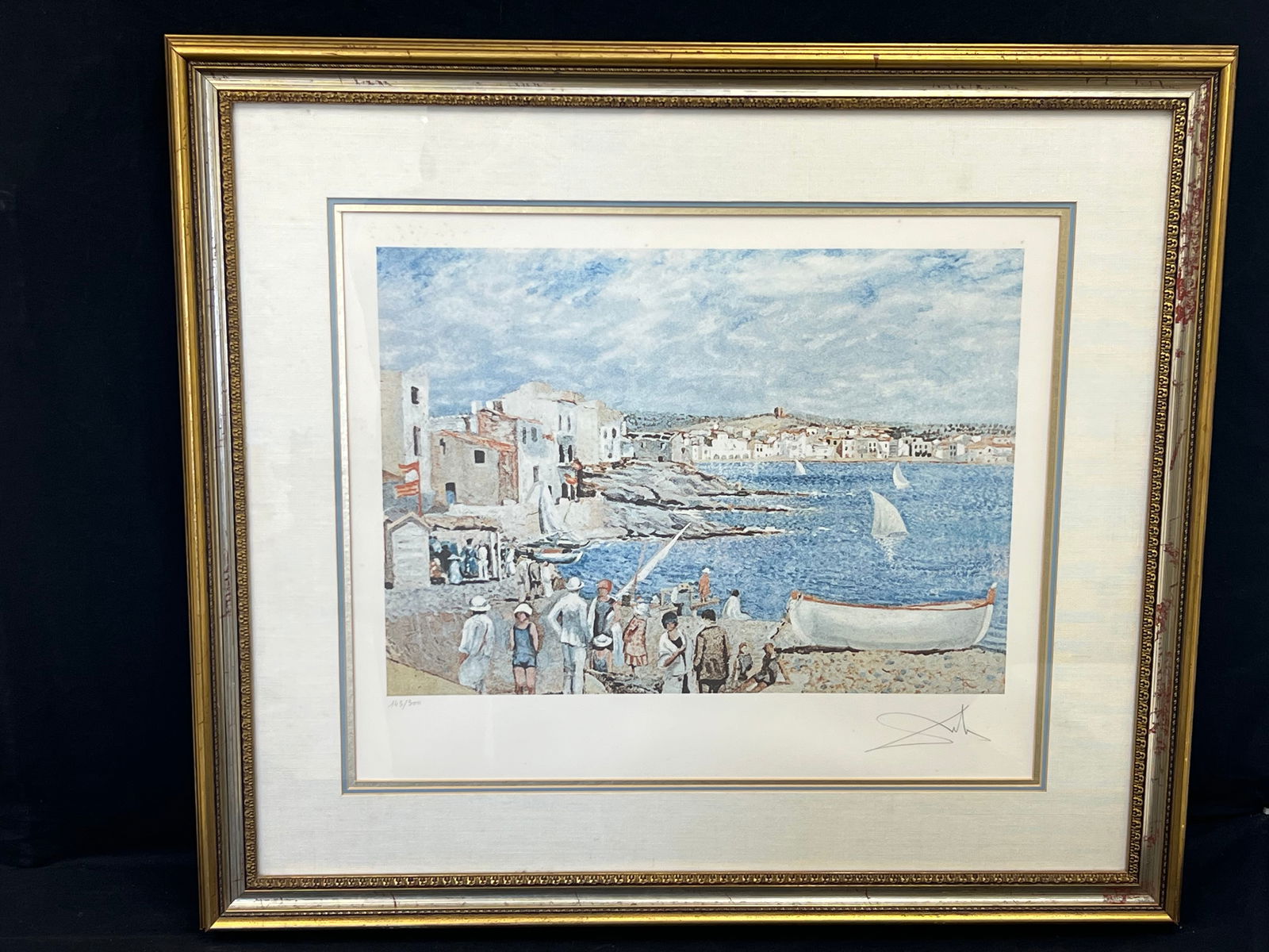 Signed #d Salvador Dali Lithograph with COA - S.Dali(1904-1989) Signed #d 143/300 Lithograph ''Llane (1 of 6)