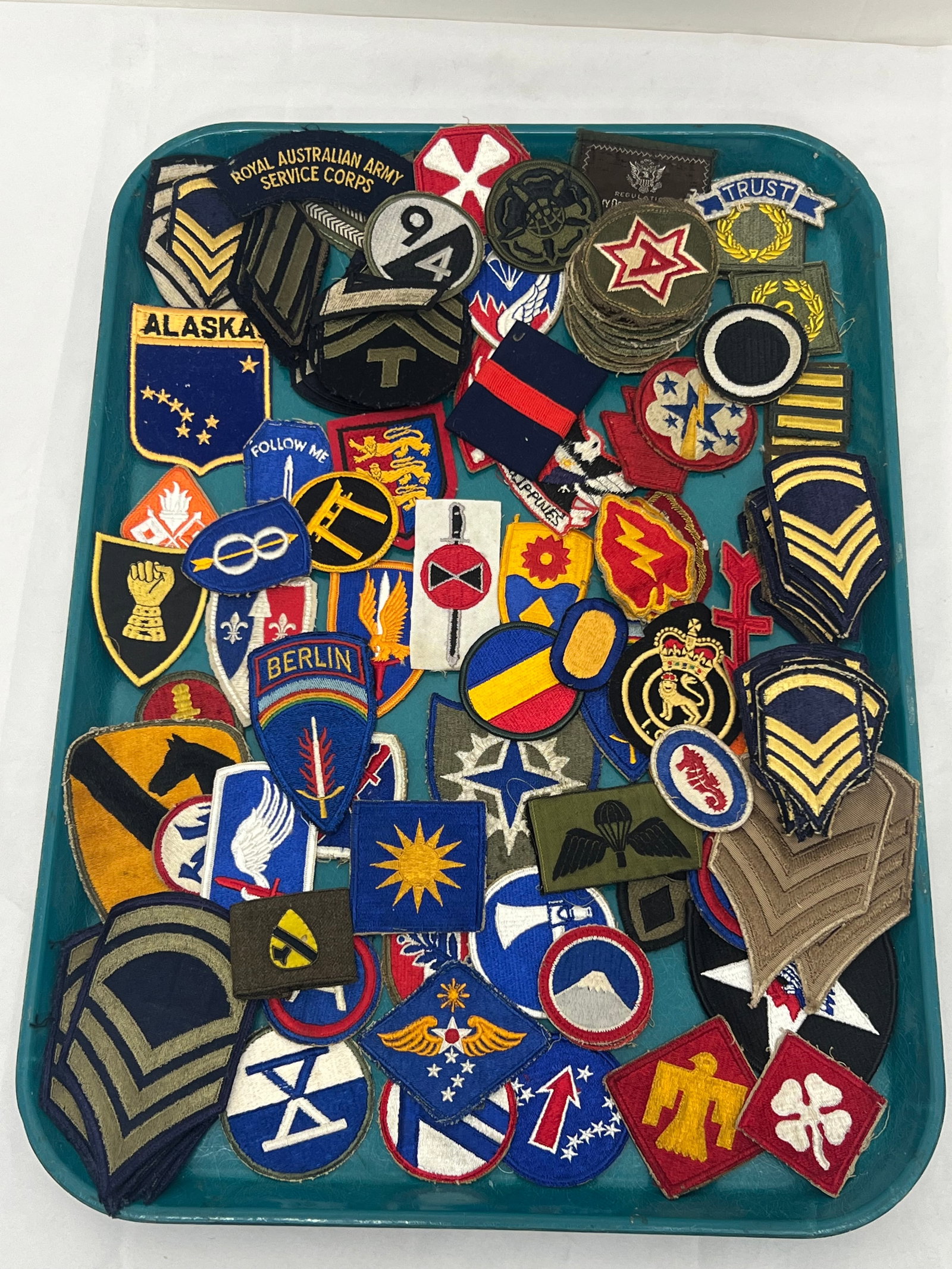 100+ Asst Military Patches, WWII, Korean, More: 100+ Asst Military Patches, WWII, Korean, More