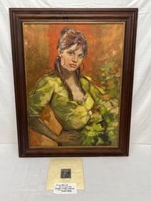 Giordano Giovanetti(1906-1973)Oil Painting - Italian Artist - Framed 30'' x 37.5'' , Sight 23.5'' x