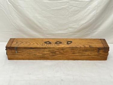 Wooden Ammunition Box with Handles 30'' x 5'' x 5''
