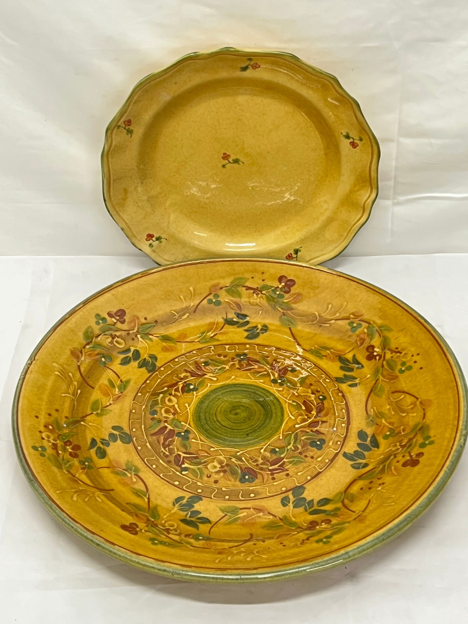 (2)terre Provence France Platters - (1)17'', (1)11.5'' (1 of 7)