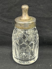 Crystal & Silver Baby Bottle 5.5''T