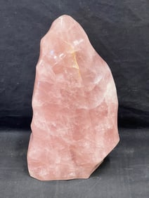12'' Faucted Rose Quartz Gem ''The Flame'' 15LBS Approx.