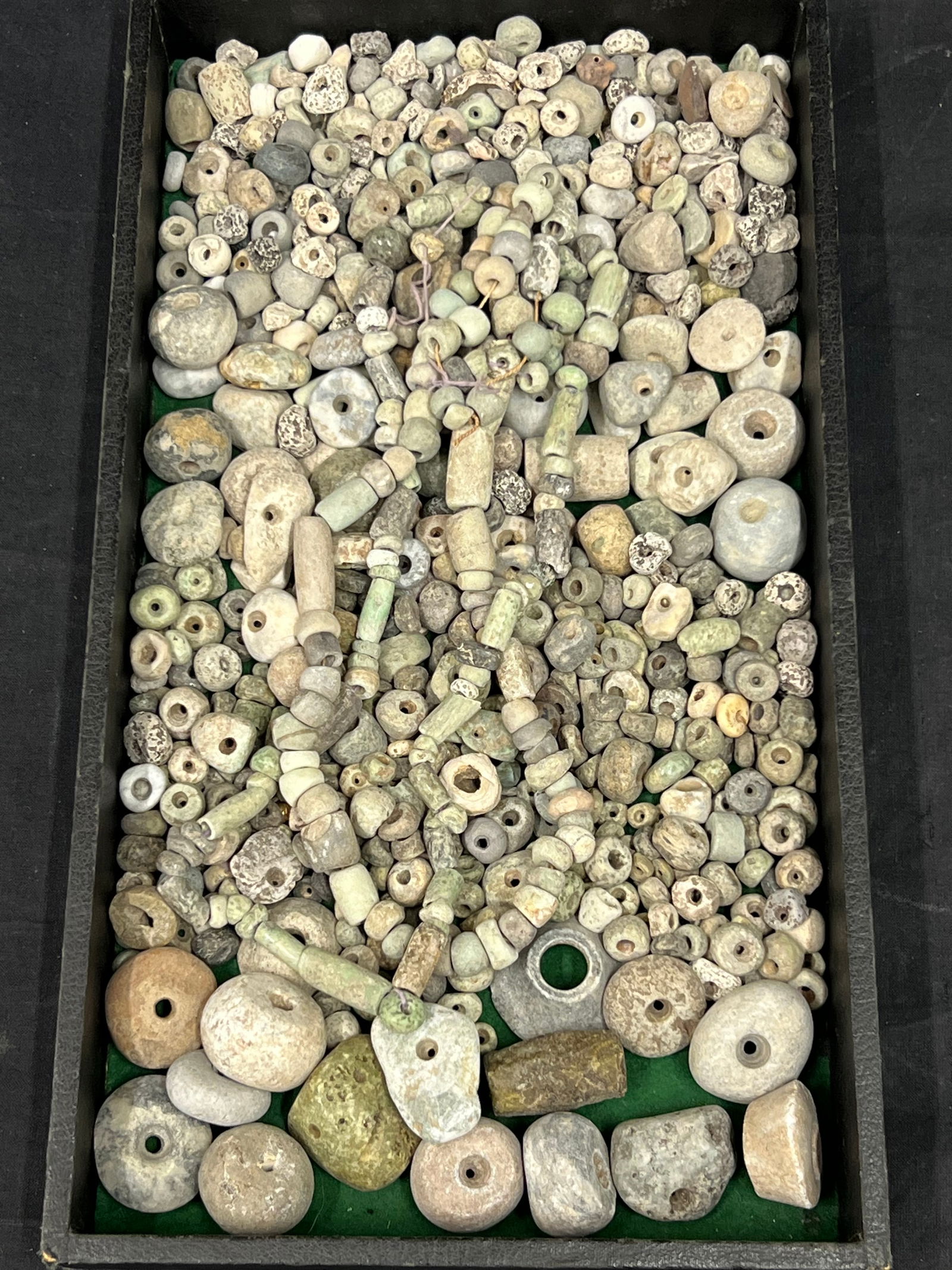 Ancient Bow Drilled Stone Rock Beads - Various Sizes & Styles , Rocks (1 of 4)