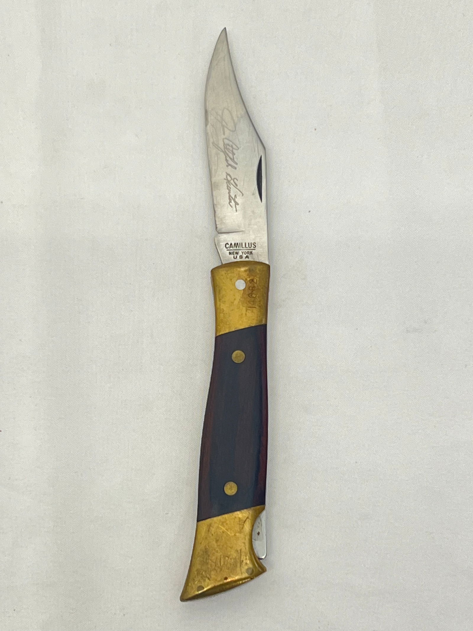 Vtg Camillus #4 Jim Catfish Hunters Knife - USA, Blade 3.75''L - Overall 8.25''L (1 of 7)