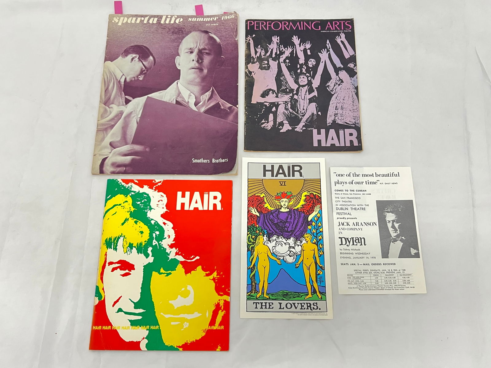 (2)1969 ''Hair'' Programs + 1966 Sparta Life - 1969 Hair San Francisco Performing Arts , 1969 Hair (1 of 11)