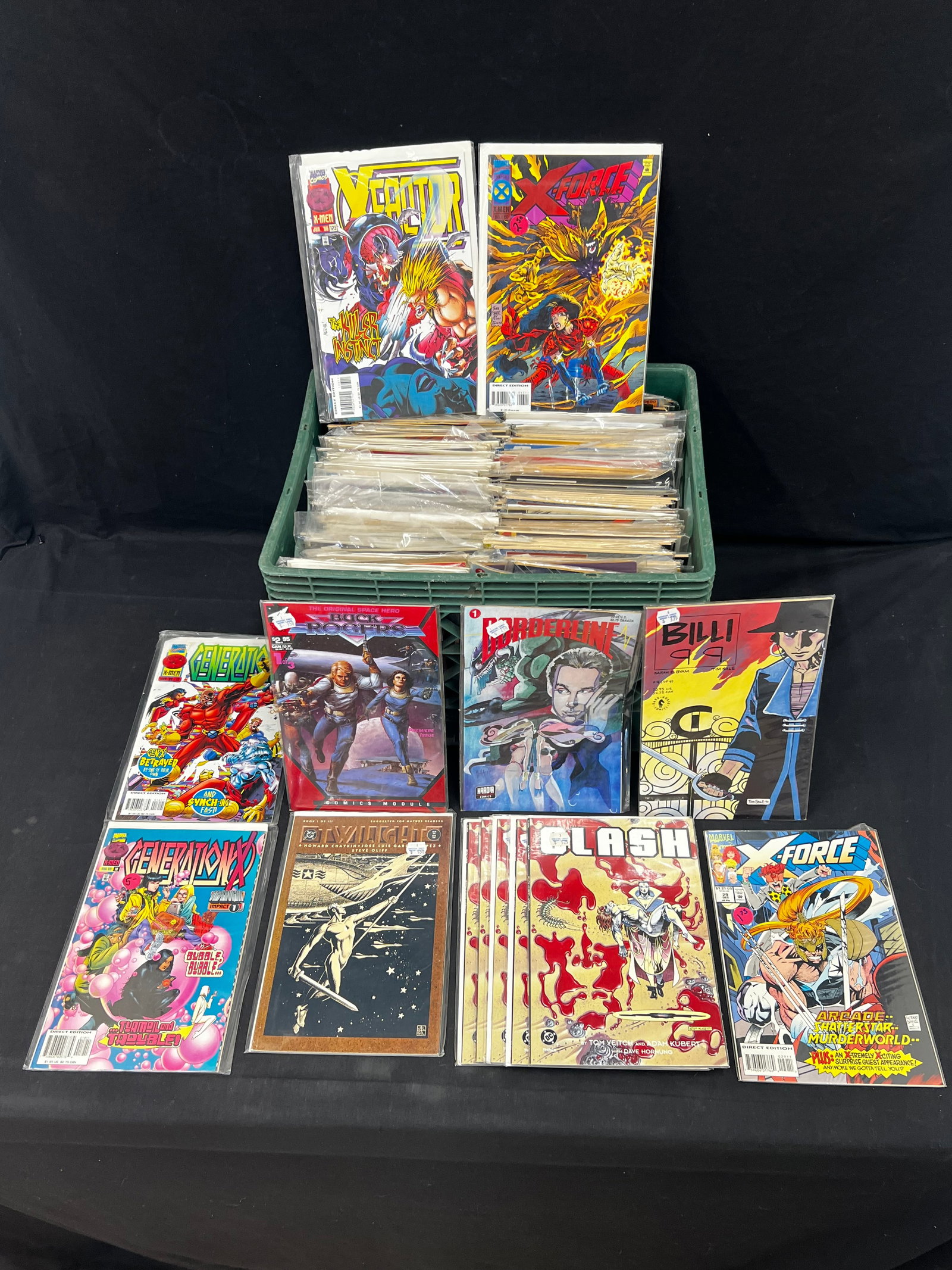 (190+)Asst Comic Books 1980s-90s to Newer - DC Marvel, Dark Horse + More - Buck Rogers, Clash, (1 of 16)