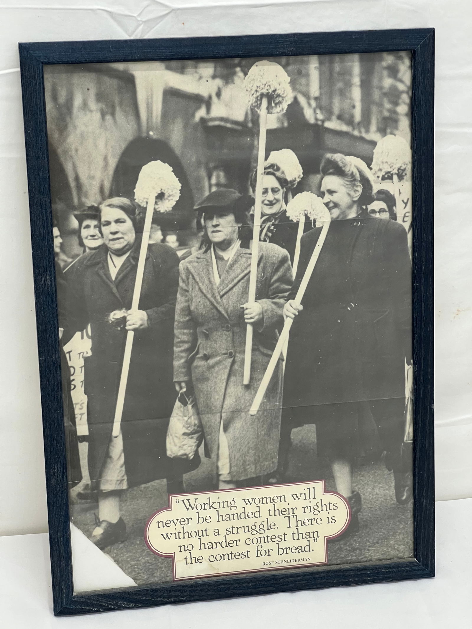 Vtg Rose Schneiderman Woman's Labor Poster - Vintage Window Poster, Framed 14'' x 20'' (1 of 2)