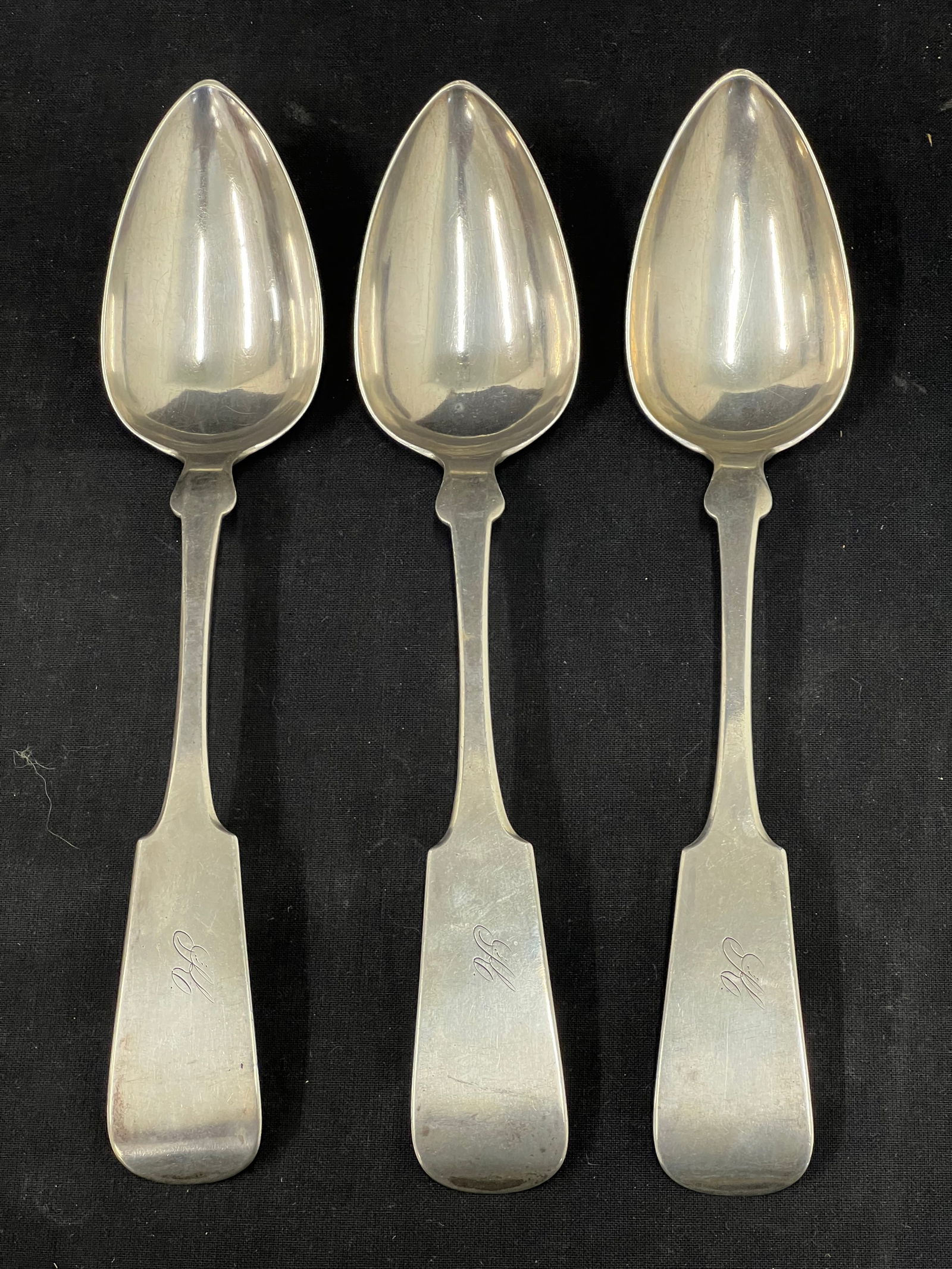(3).800 Silver European Serving Spoons, TW 173.8g, 9.25''L (1 of 3)