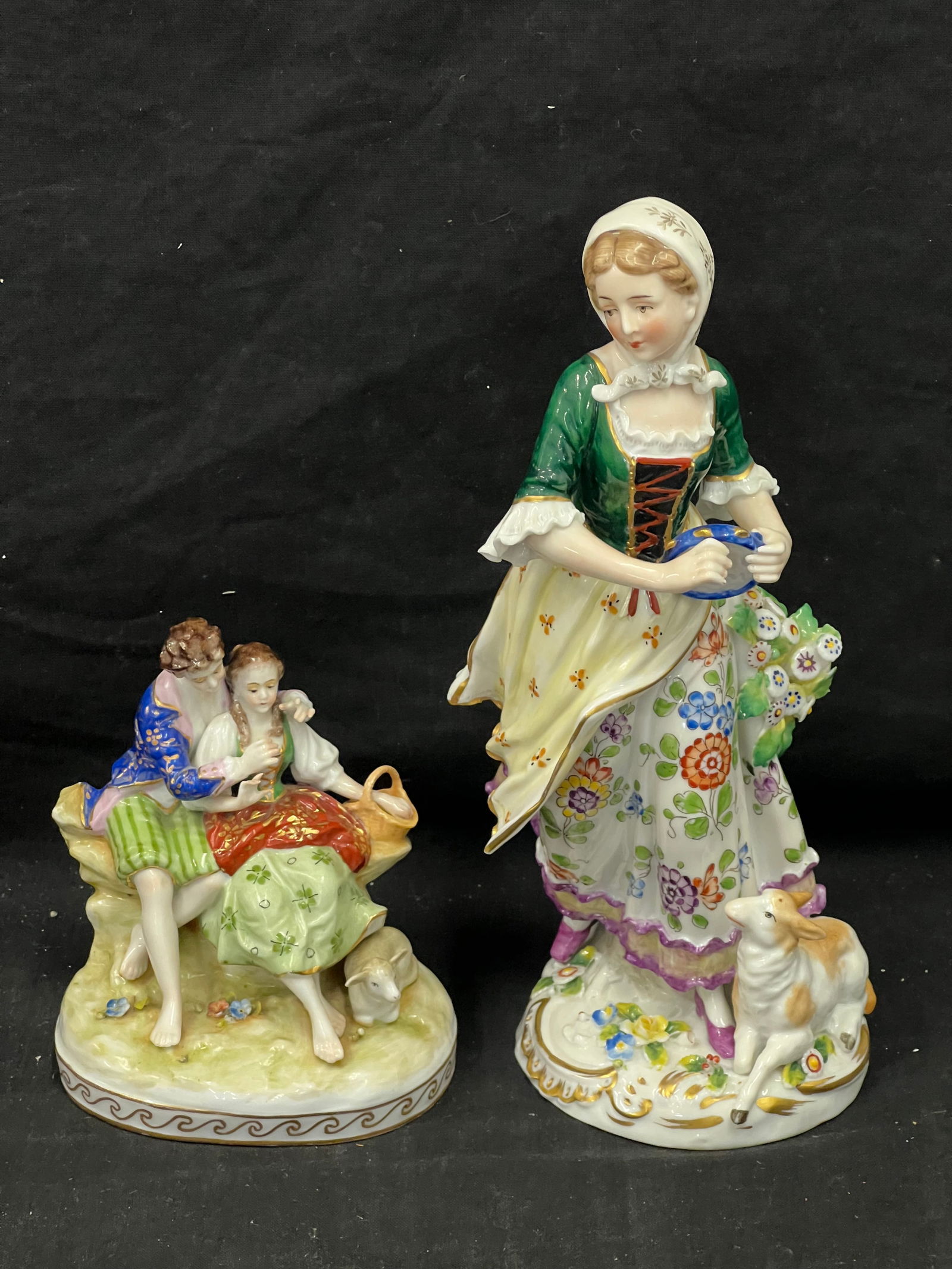 Antique German Porcelain Figures - Sitzendorf (1 of 10)