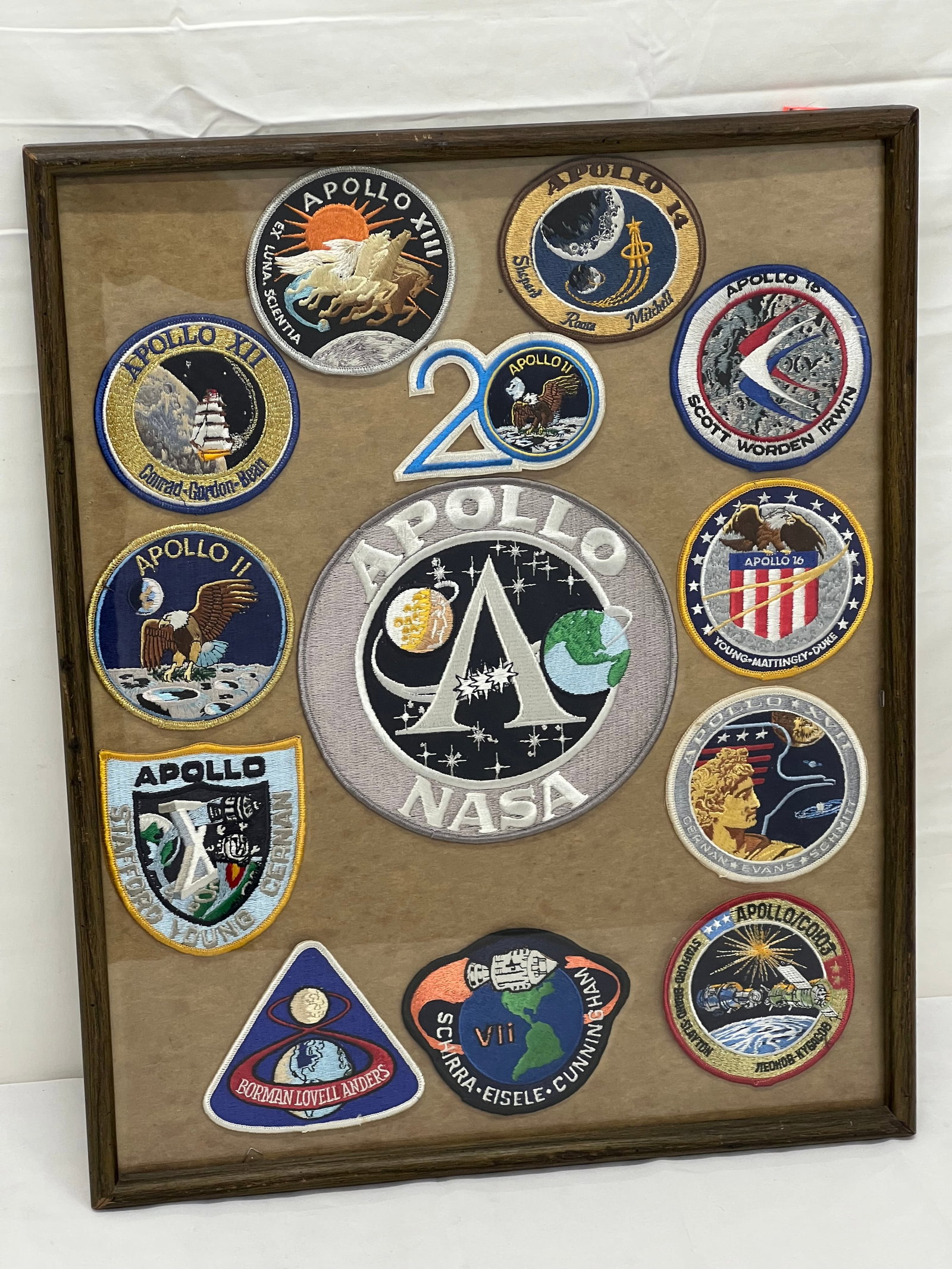 Framed NASA Apollo Patches (13)Total - Framed 16.75'' x 20.75'' (1 of 7)