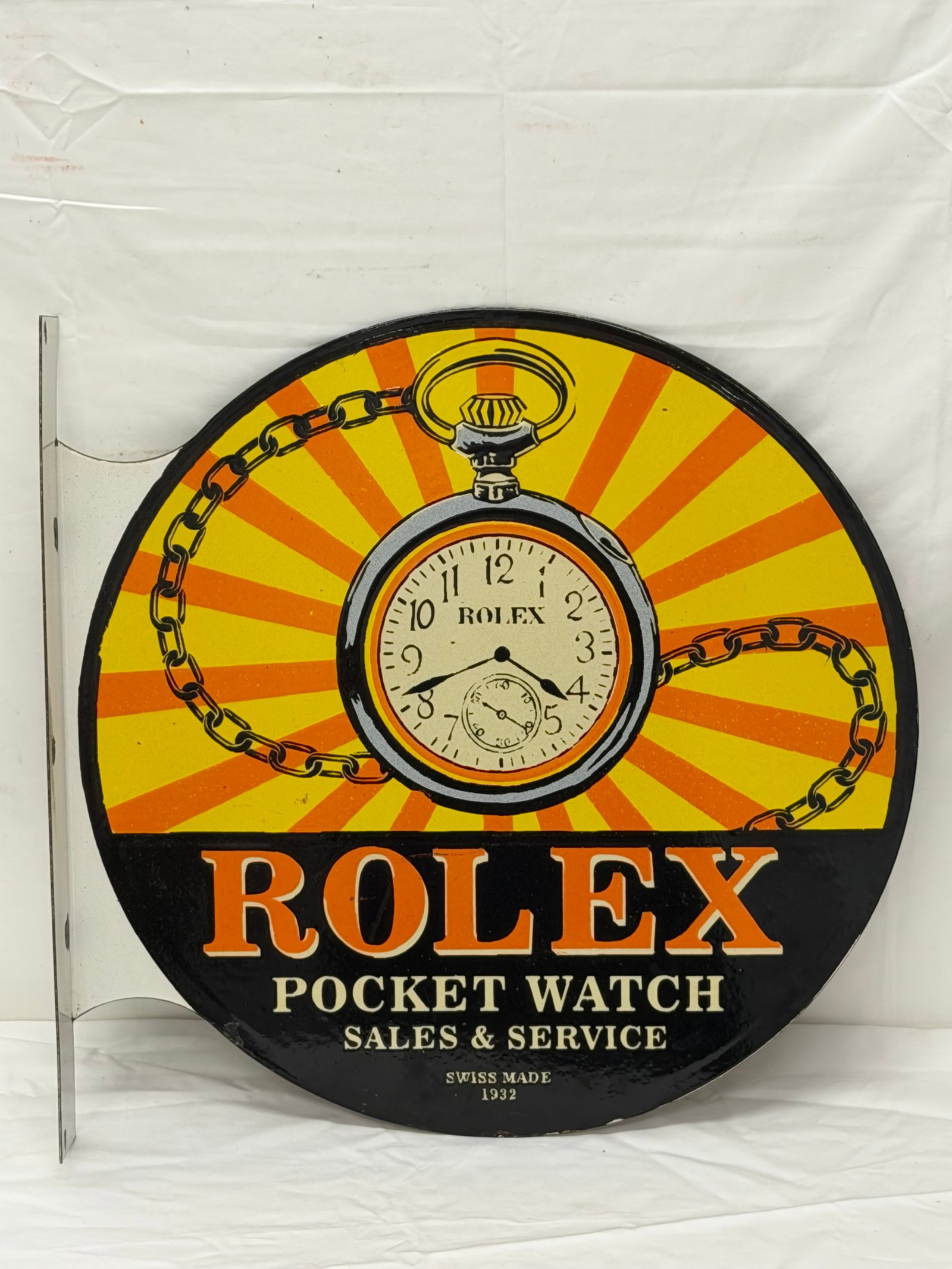 Rolex Enamel Double Sided Store Front Sign 17.5" x 16.75" (1 of 3)