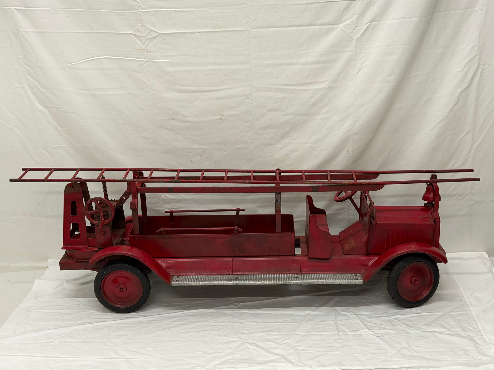 1920s Keystone Steel Water Tower Fire Truck 37" x 8.5" x 11" (1 of 9)