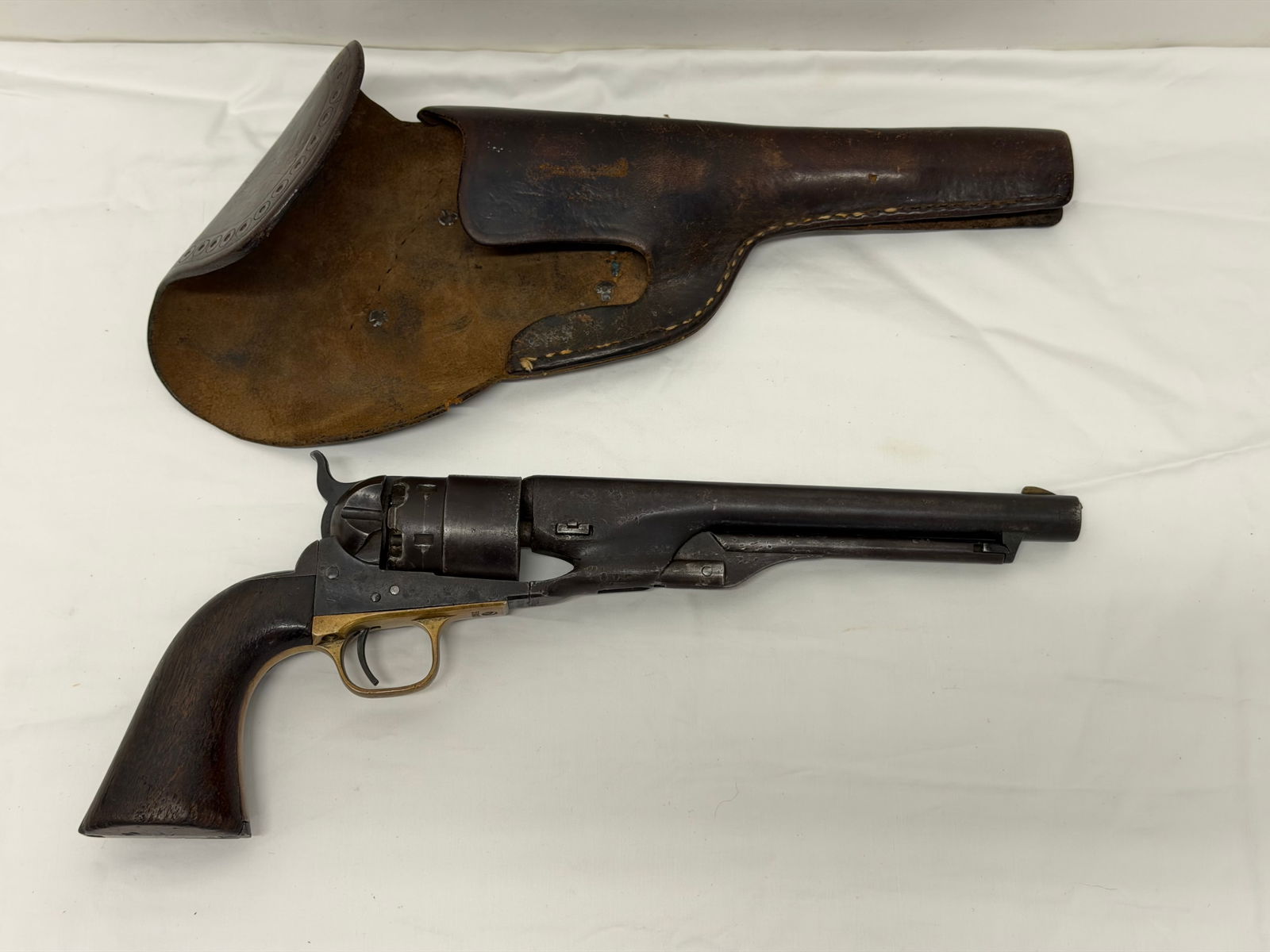 1868 Colt Army Revolver .44cal with Matching Numbers- Serial #153915, Percussion with Leather Revolv (1 of 17)